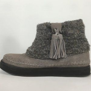 Grey Suede Booties